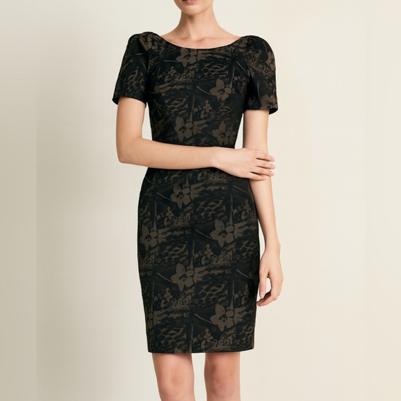 Zac Posen Dresses & Skirts - ZAC POSEN Black Floral Jacquard Dress (Fits XS)